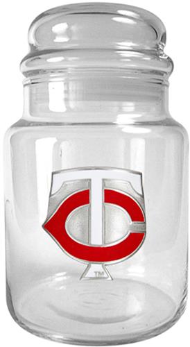 MLB Minnesota Twins Glass Candy Jar
