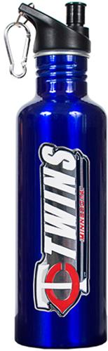 MLB Twins 26oz Blue Stainless Water Bottle
