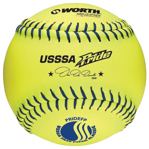 Worth USSSA Pride Leather Fastpitch Softballs CO
