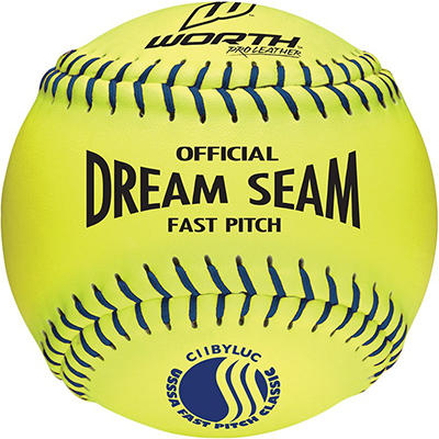 Worth 11" USSSA Dream Seam PL Fastpitch Softballs