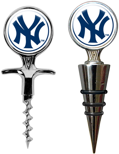 MLB New York Yankees Cork Screw & Bottle Topper