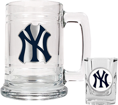 MLB New York Yankees Boilermaker Gift Set