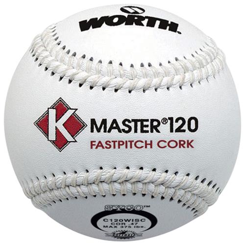Worth 12" ISC K-Master White Fastpitch Softballs