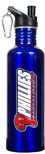 MLB Phillies 26oz Blue Stainless Water Bottle
