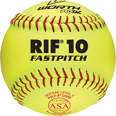 Worth 11" RIF 10 ASA ProTac Fastpitch Softballs