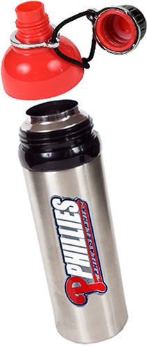 MLB Phillies 24oz Stainless Water Bottle w/Red Top