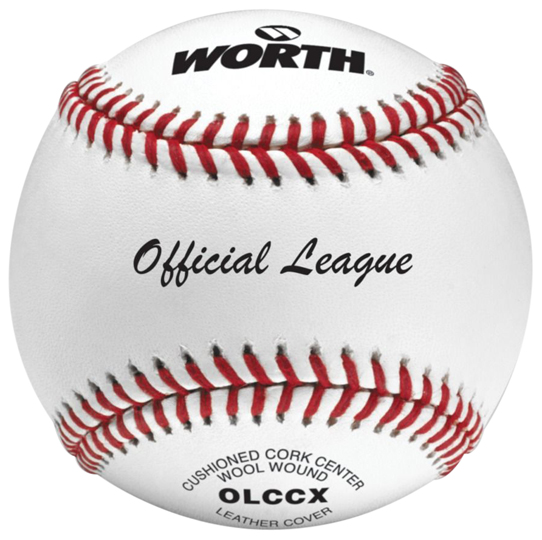 E45412 Worth 9 Official League OLCCX Practice Baseballs