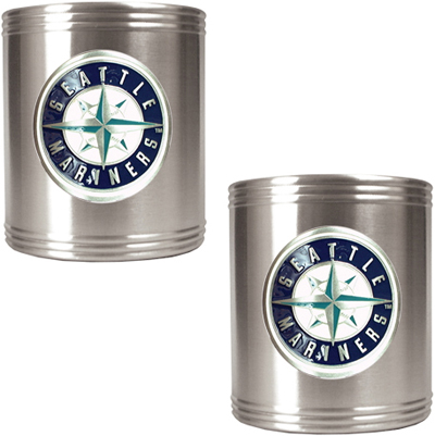 MLB Seattle Mariners Stainless Steel Can Holders