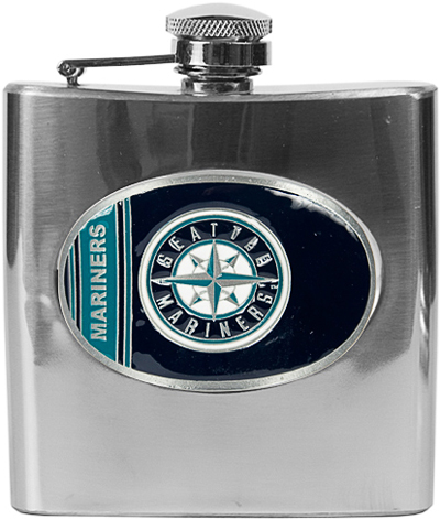 MLB Seattle Mariners 6oz Stainless Steel Flask