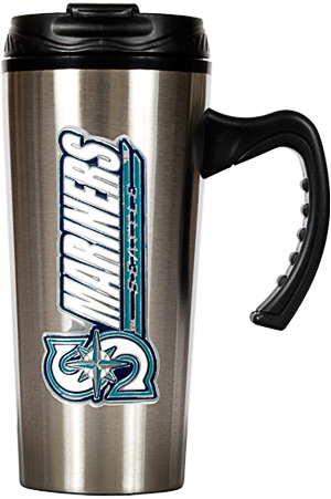 MLB Mariners Stainless Steel 16oz Travel Mug