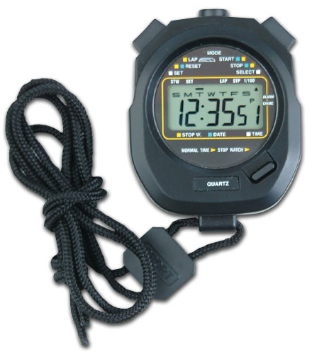 Large Display Water Resistant Stopwatch A155