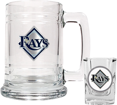 MLB Tampa Bay Rays Boilermaker Gift Set
