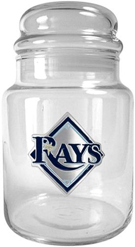 MLB Tampa Bay Rays Glass Candy Jar