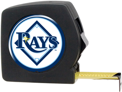 MLB Devil Rays 25' Tape Measure Crystal Coat Logo