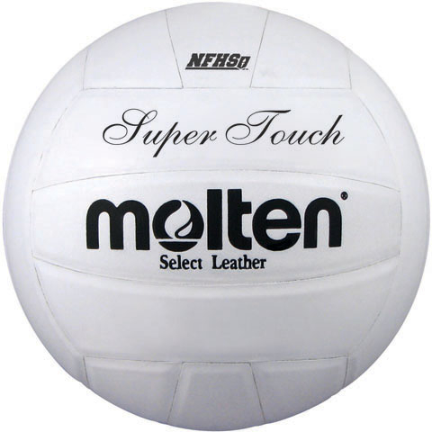 Molten NFHS White Super Touch Volleyballs IV58L-U-HS