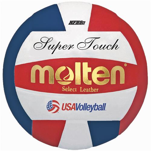 Molten Red/White/Blue Super Touch Volleyballs