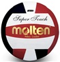 Molten NFHS Super Touch Volleyball- Red/Black (IV58L-BLK/RED-HS)