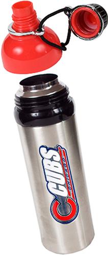 MLB Chicago Cubs Stainless Water Bottle Red Top