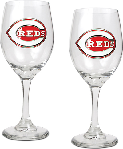 MLB Cincinnati Reds 2 Piece Wine Glass Set