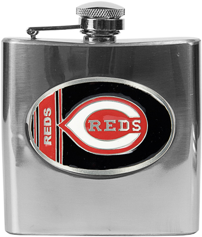 MLB Cincinnati Reds 6oz Stainless Steel Flask