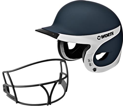 Worth Liberty Away Batter's Helmets w/ Faceguard