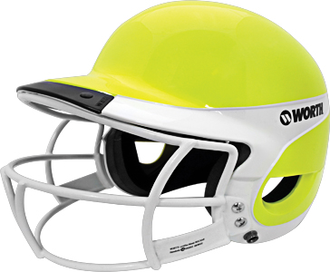 Worth OY Liberty Away Batter's Helmet w/ Faceguard. Free shipping.  Some exclusions apply.