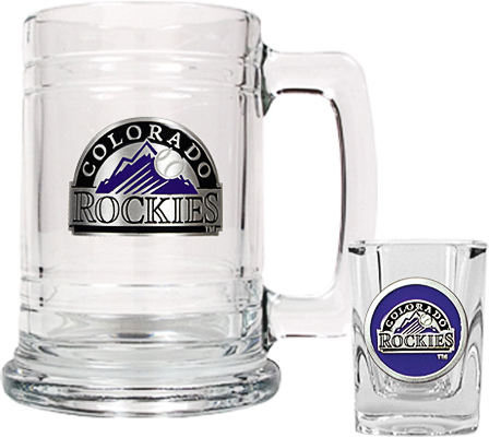 MLB Colorado Rockies Boilermaker Gift Set