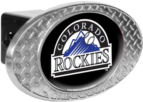 MLB Colorado Rockies Diamond Plate Hitch Cover
