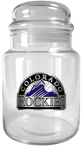 MLB Colorado Rockies Glass Candy Jar