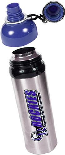 MLB Rockies Stainless Water Bottle w/Blue Top