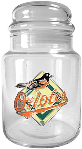 MLB Baltimore Orioles Glass Candy Jar