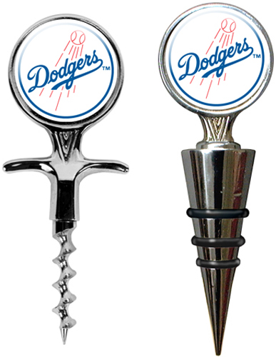 MLB Los Angeles Dodgers Cork Screw & Bottle Topper