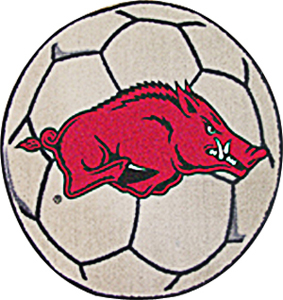 Fan Mats University of Arkansas Soccer Ball Mat