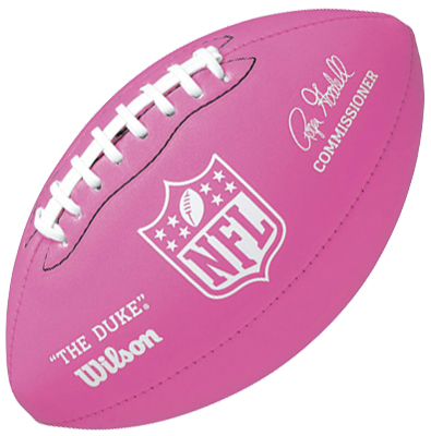 Wilson Mini Pink Soft Touch NFL Football - Football Equipment and Gear