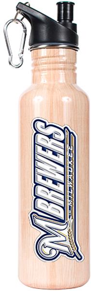 MLB Milwaukee Brewers Baseball Bat Water Bottle