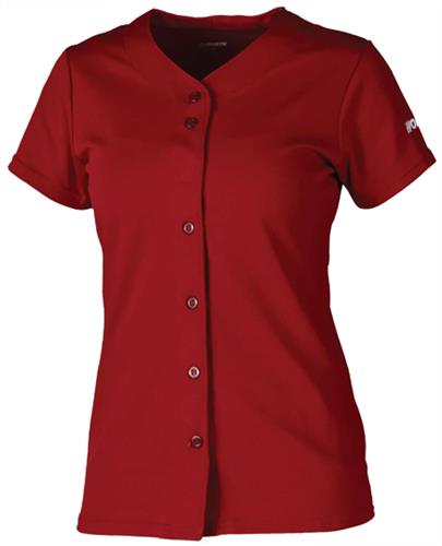 Worth Womens & Girls Full-Button Softball Jerseys. Decorated in seven days or less.