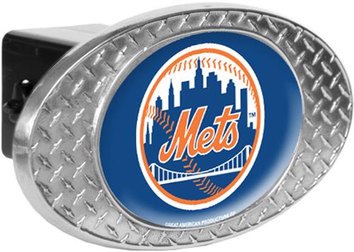 MLB New York Mets Diamond Plate Hitch Cover