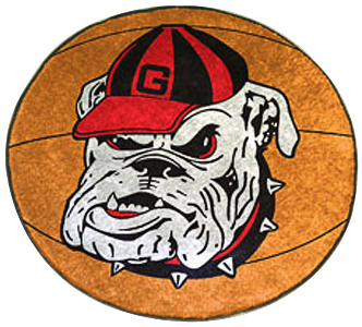 Fan Mats University of Georgia Basketball Mat