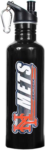 MLB New York Mets Black Stainless Water Bottle