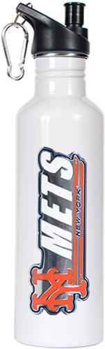 MLB New York Mets White Stainless Water Bottle