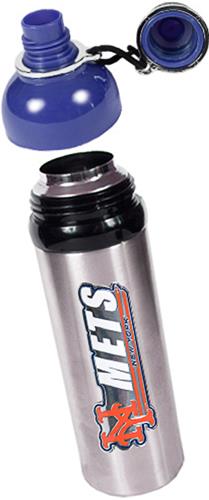 MLB Mets Stainless Water Bottle w/Blue Top