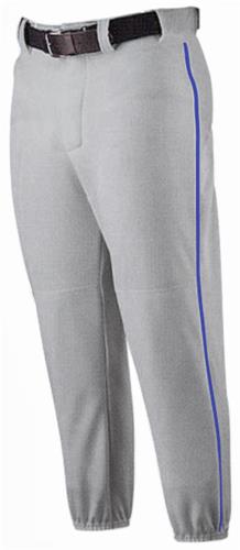 A4 Metal Zip Knit Youth Piped Baseball Pants CO