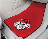 Fan Mat Univ of Georgia Red Bulldog Car Mats (set)