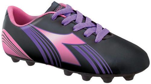 Diadora Avanti MD JR Soccer Cleats - Black/Pink/Pu