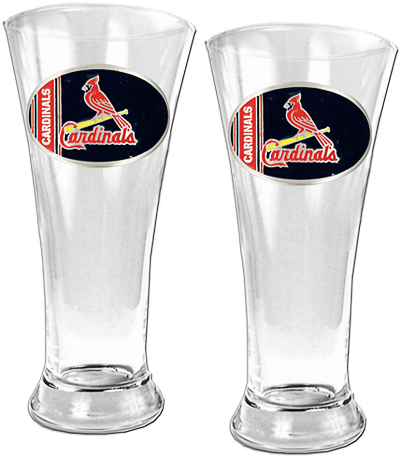 MLB St. Louis Cardinals 2 Piece Pilsner Glass Set