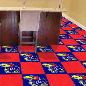 Fan Mats University of Kansas Team Carpet Tiles