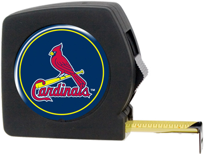 MLB Cardinals 25' Tape Measure Crystal Coat Logo