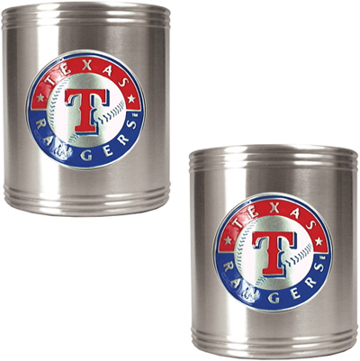 MLB Texas Rangers Stainless Steel Can Holders