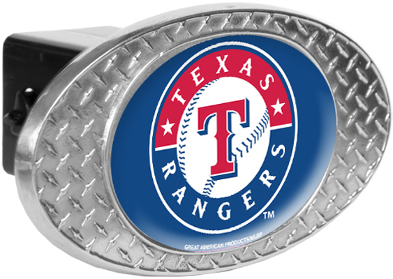 MLB Texas Rangers Diamond Plate Hitch Cover - Fan Gear