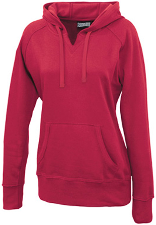 Pennant Ladies Hangout Fleece V-Cutout Hoodies. Decorated in seven days or less.